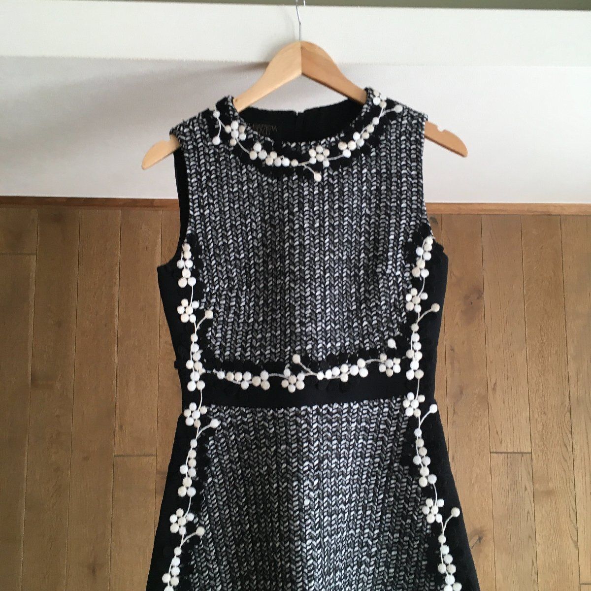 極美品 GIAMBATTISTA VALLI ジャンバティスタ ヴァリ ツイード  