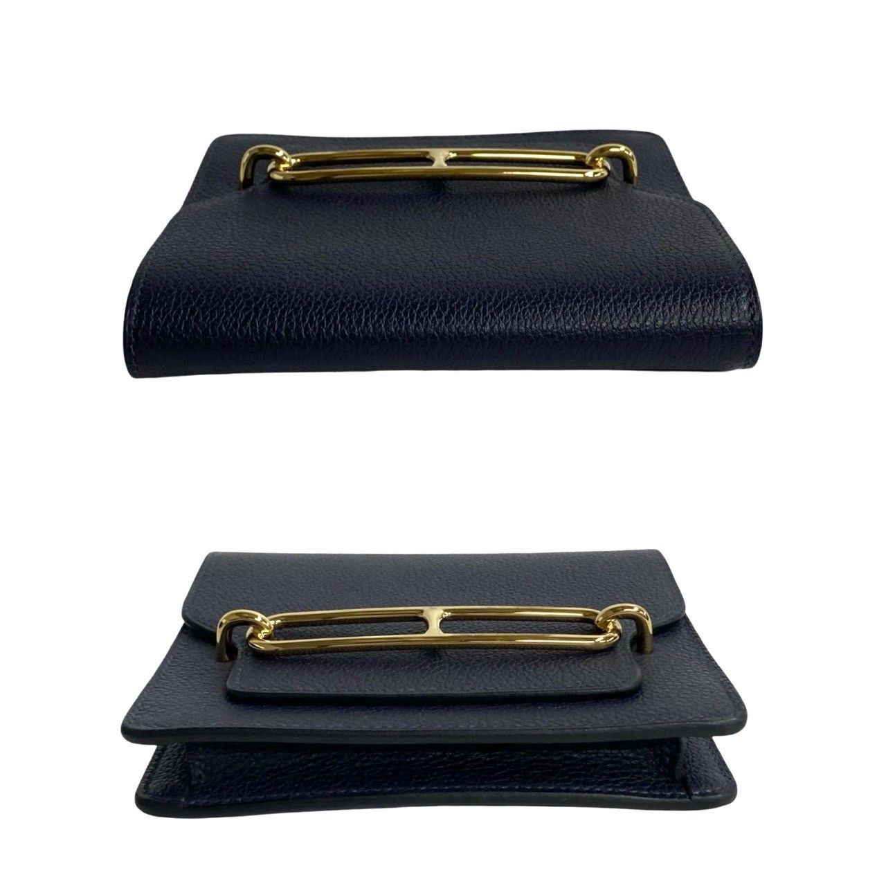 極 美品 袋付き Z 刻印 HERMES エルメス ロウリス ルリ スリム レザー