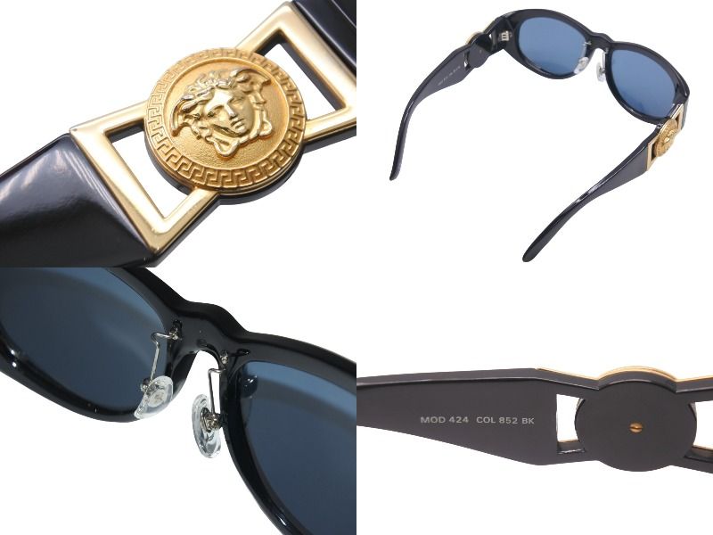 極美品 GIANNI VERSACE ジャンニ ヴェルサーチ サングラス MOD 424