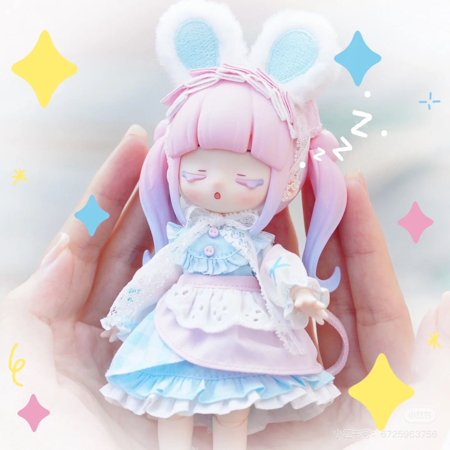 品 secret one SIMON TOYS Nyzaii ???” Season1 梦想小?” 1|12 BJD Doll 15cm 人形 人偶 BJD 球体関節可動ドール