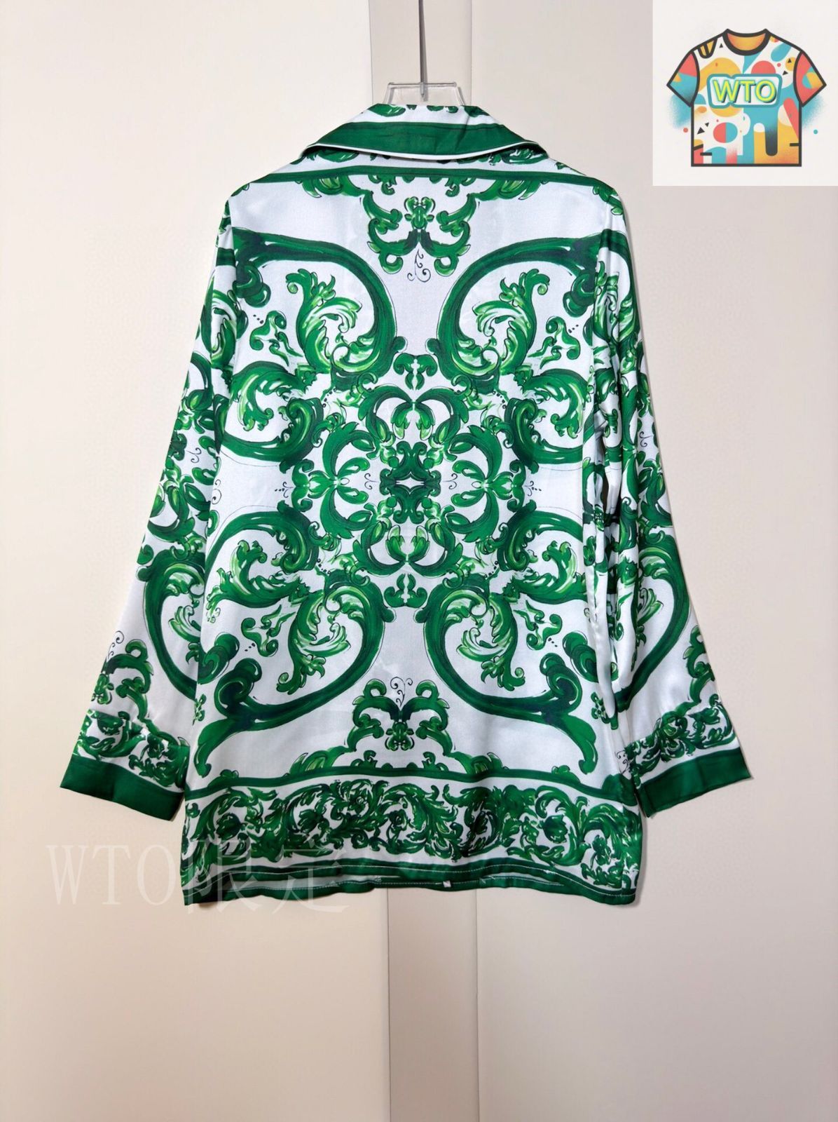 DOLCE & GABBANA シルクドット柄ルームウェア 38 今日特価】Dolce&Gabbana Mediterranean Porcelain Loungewear