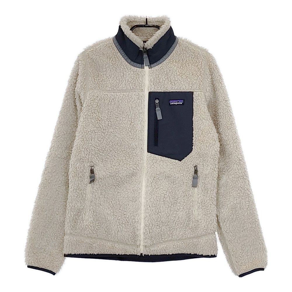 patagonia 23074 W s クラシックレトロXジャケット サイズS ボア ブルゾン 23AW アイボリー ネイビー レディース パタゴニア 5-0914T△