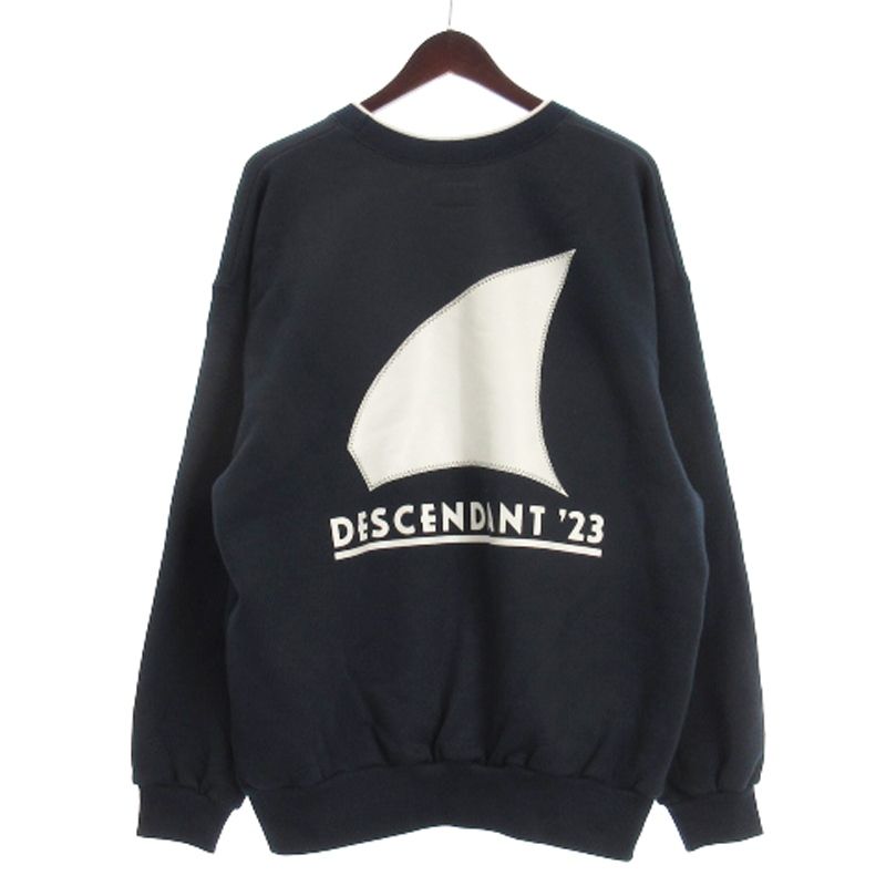 descendant バックロゴ　トレーナー M crew スウェット ディセンダント DESCENDANT トレーナー スウェット プルオーバー
