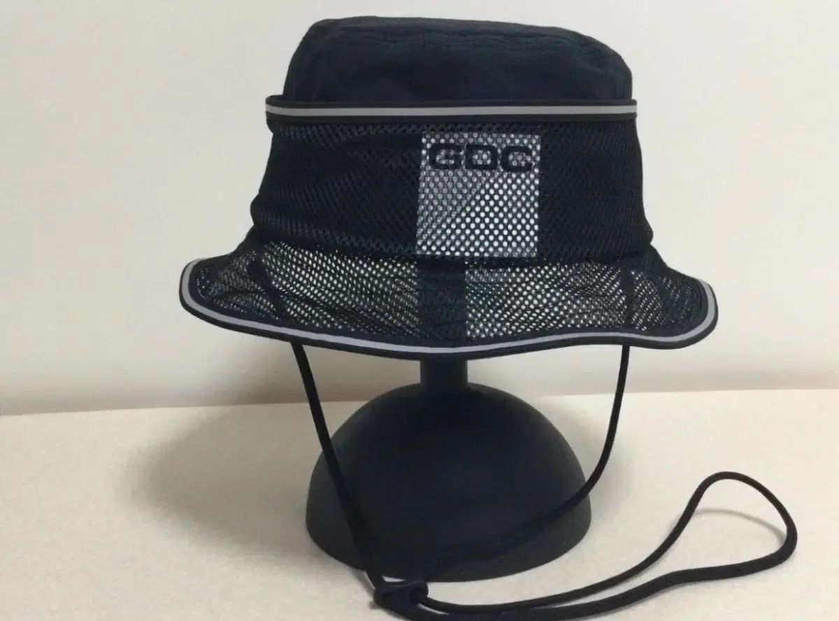 カシラ CDC メッシュ ブラック バケットハット 帽子