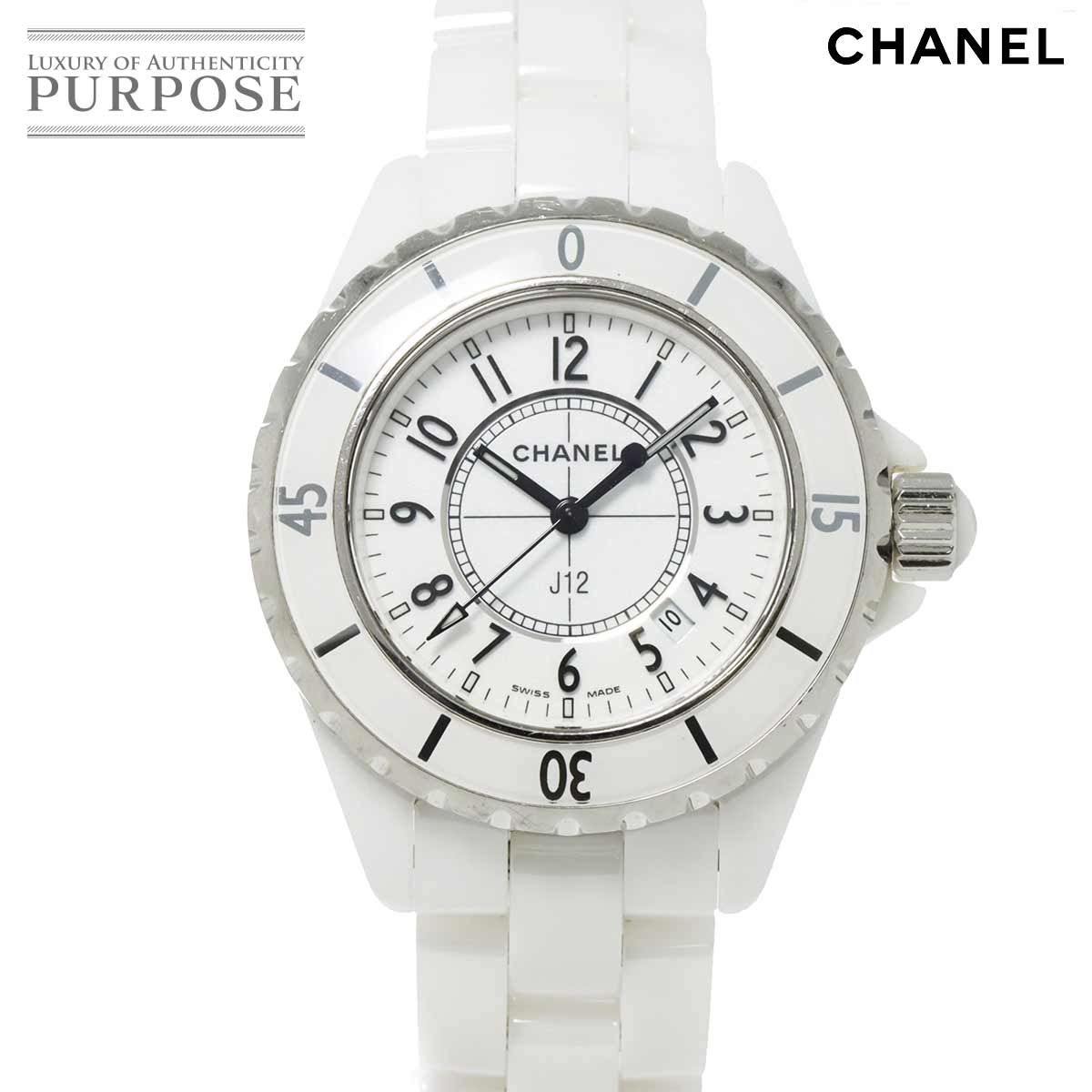 シャネル CHANEL J12 33mm H0968 レディース 腕時計 デイト ホワイト 