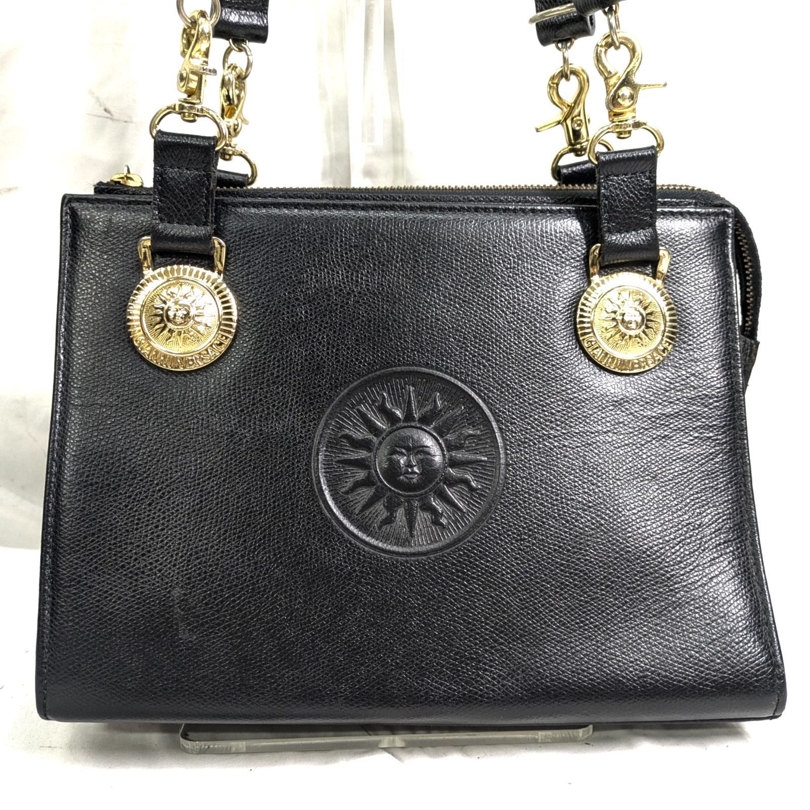 良品 VERSACE オールド ヴェルサーチ ハンドバッグ ショルダー