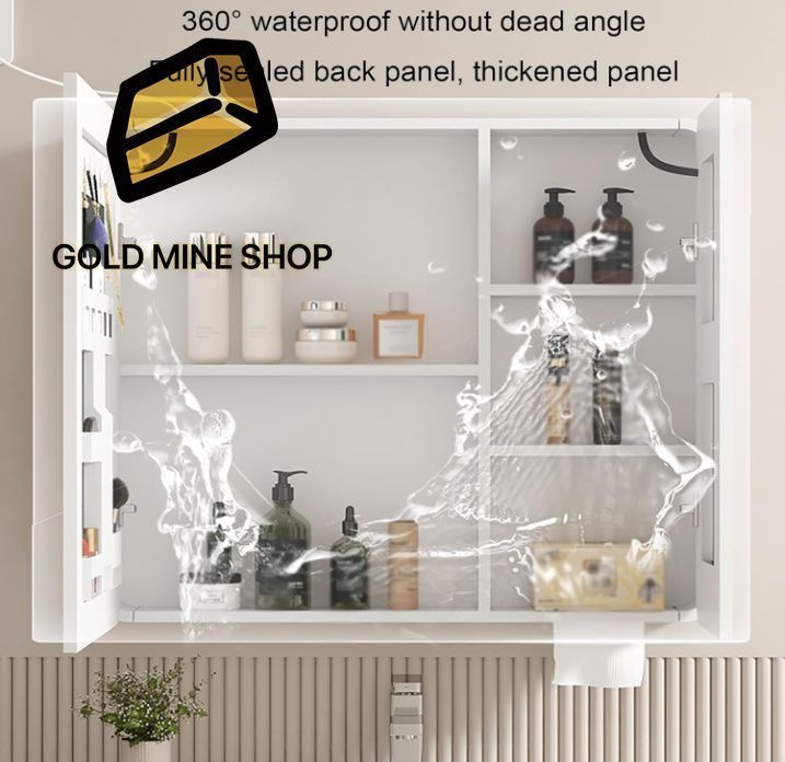 曇り止め 浴室の壁のキャビネット