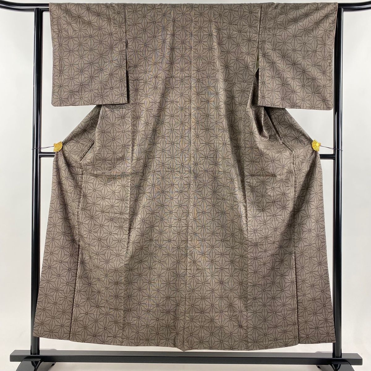 羽織 身丈103cm 裄丈67cm M 乱菊 焦茶色 正絹 逸品 【中古】（振袖  