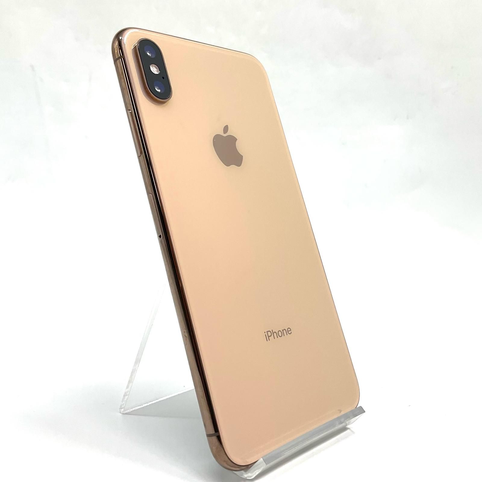 iPhone XS Max 64GB ゴールド トップ au 白ロム 動作確認済 96%【全額