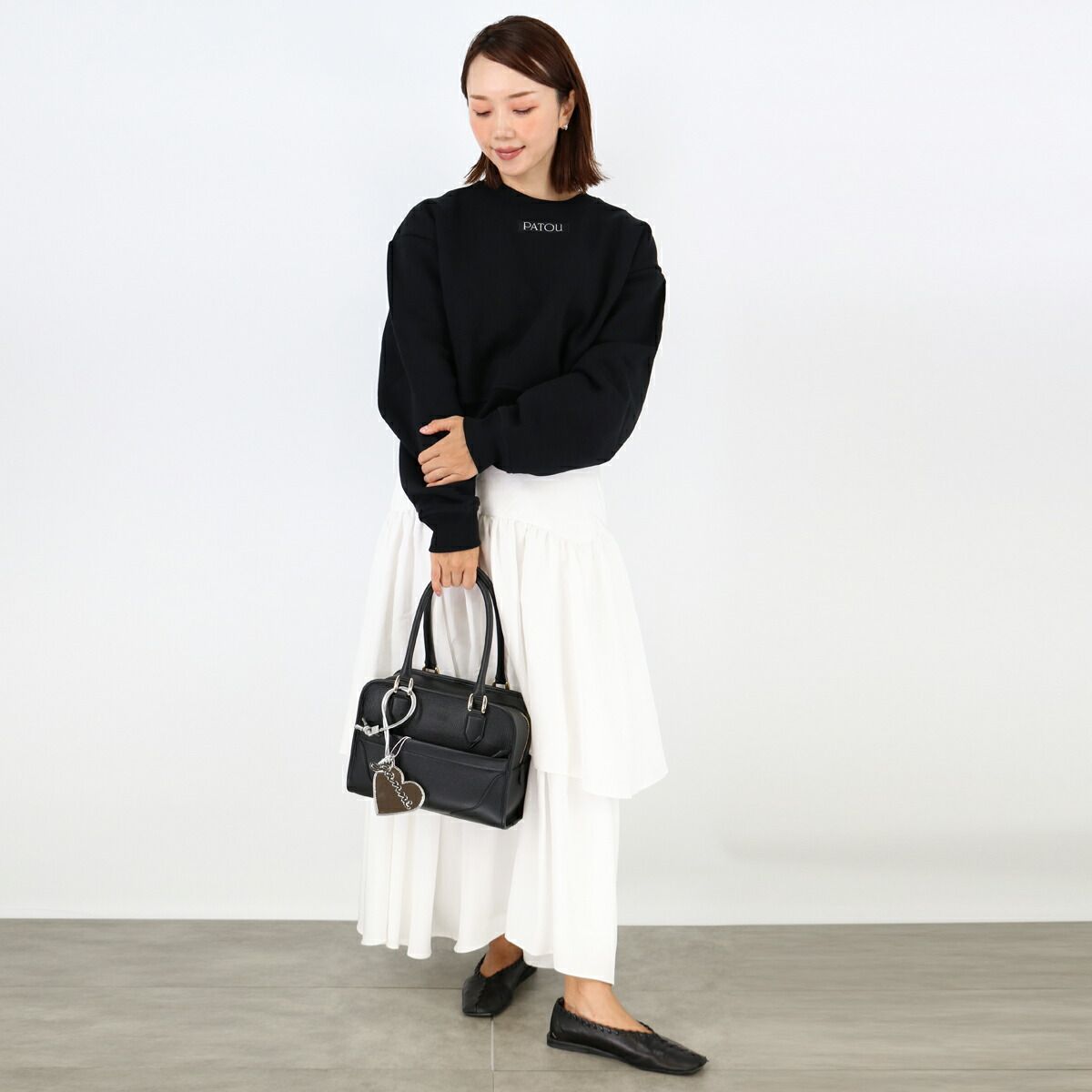 GANNI ガニー シルバーハート ミラーチャーム A7118 BOU HEART MIRROR SPECCHIO KEYRING バッグチャーム キーホルダー キーリング