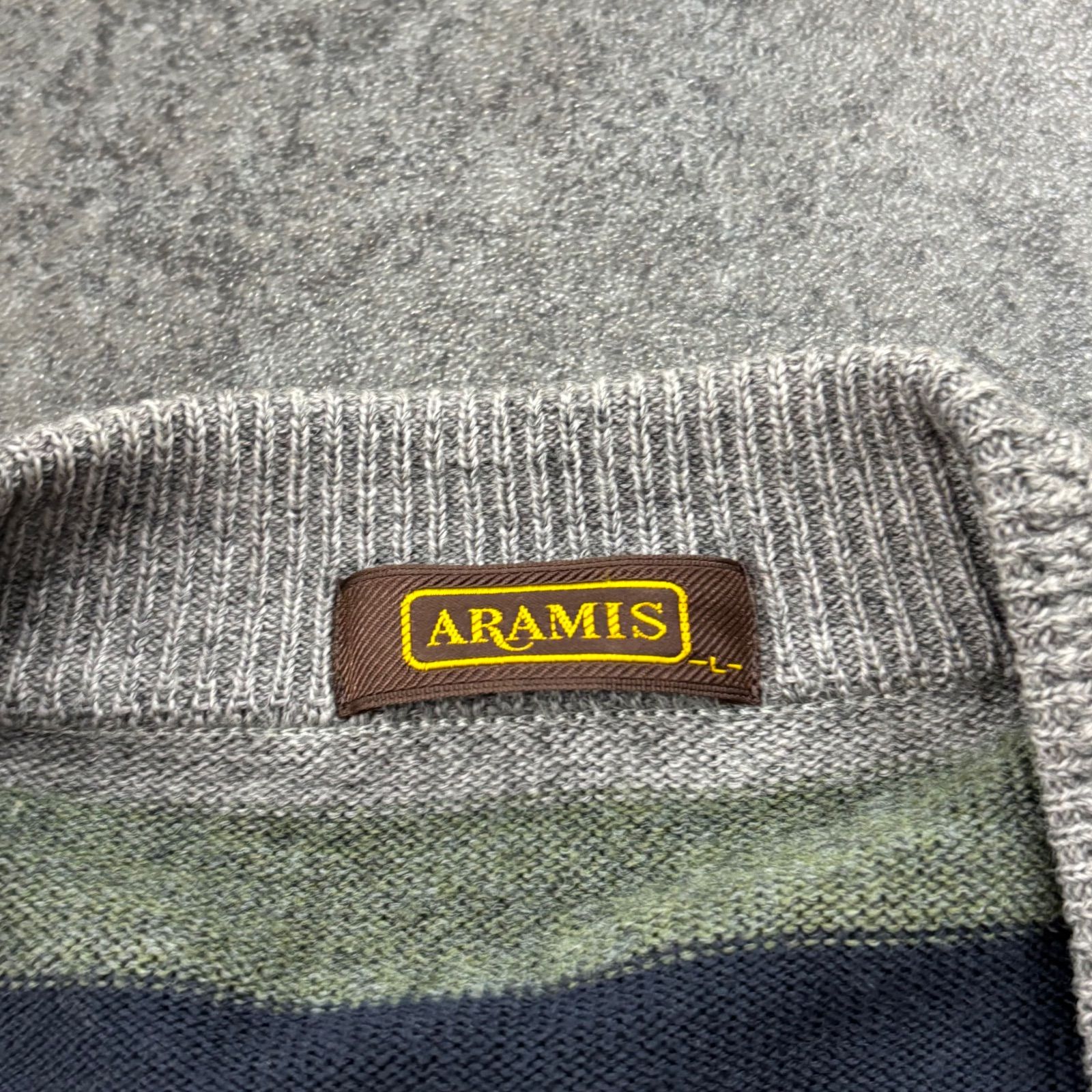 O1 ARAMIS 3D Design Cardigan Vintage クレイジーパターン ニット 