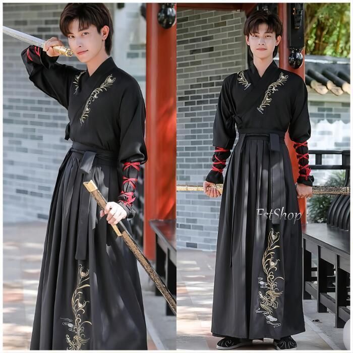 男女通用 漢服コスプレ服カップルペア 舞台ステージダンス衣装 唐装2点セットアップ演出服メンズ男女兼用レディース古代コスプレ衣装 大人 BJ0903ML03（通常納品は4～8日です。オーダーメイド品は別途お問い合わせください。）