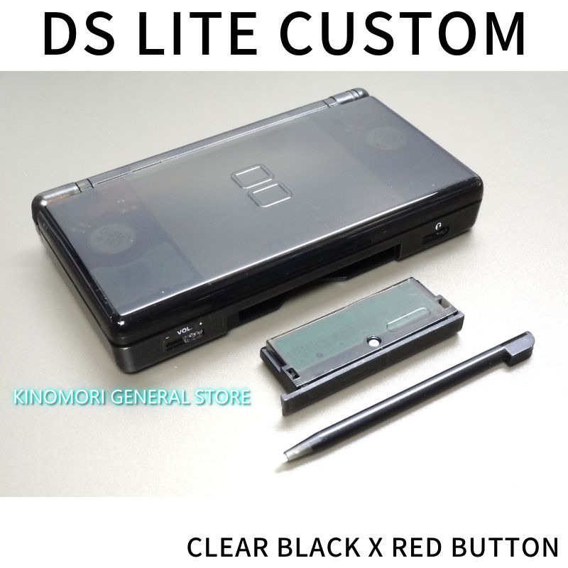 DS LITE CUSTOM CL-BLACK X RED BUTTON OCU