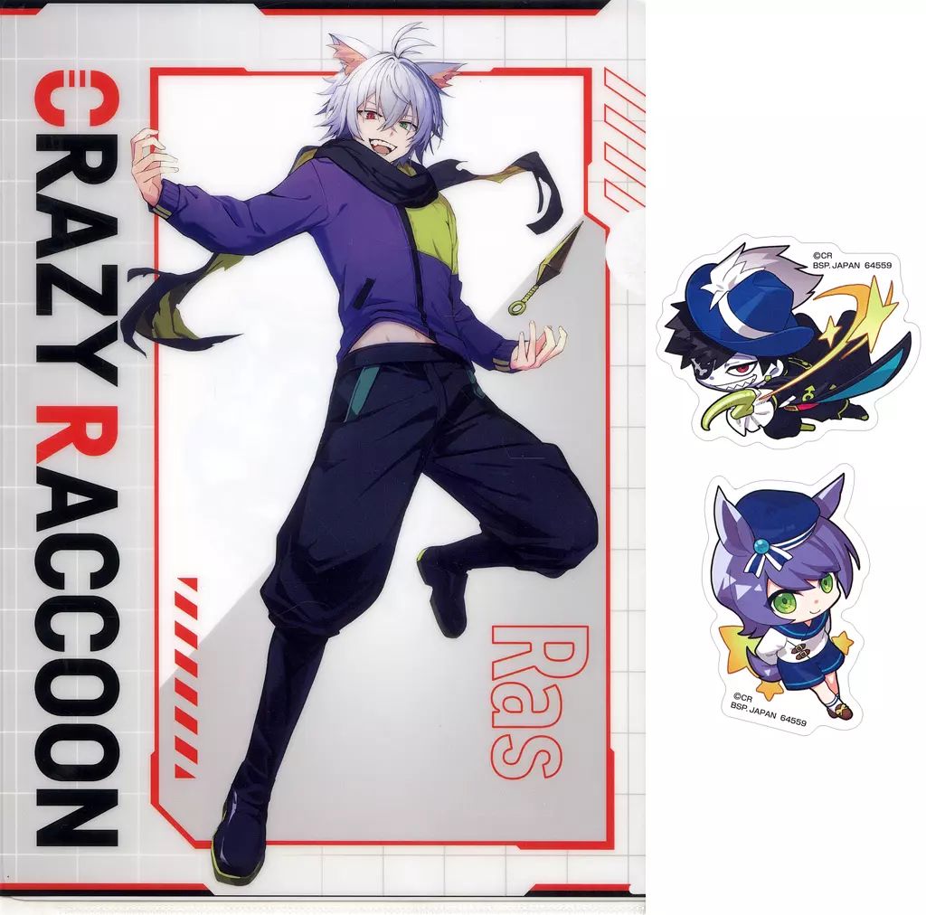 うのにもお得な Crazy Raccoon クリアファイル 大量まとめ売り