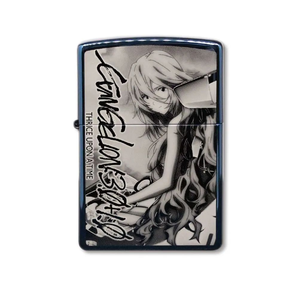 新品未使用】エヴァンゲリオン 綾波レイ ブルーチタン Zippo ライター