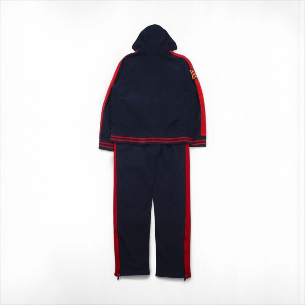 Polo Ralph Lauren 90年代 ビッグポニー リバースウィーブ ジャージ セットアップ L ネイビー TALONジップ