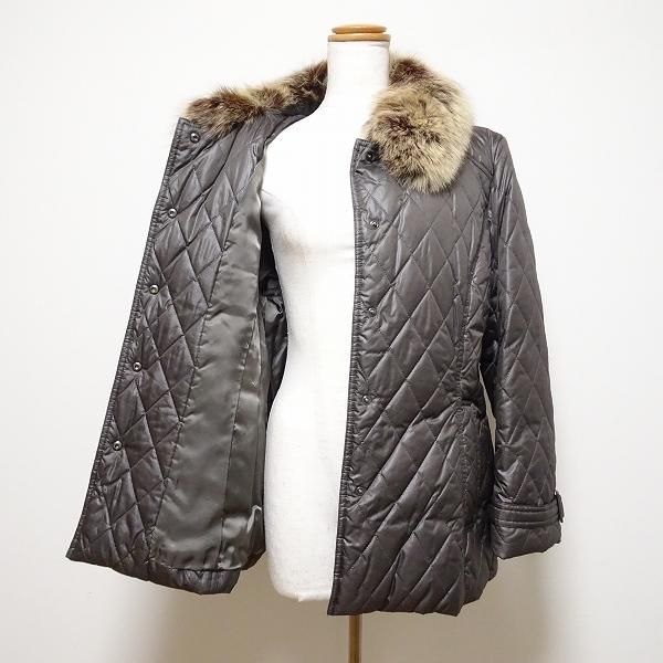 wnc レリアン Leilian ダウンコート 13 ブロンズ キルティング