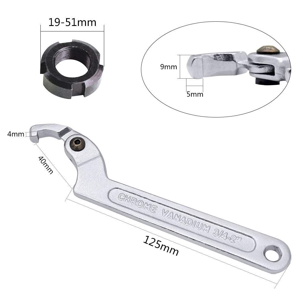 フックレンチ Sサイズ 引っ掛けスパナ ロックナット サスペンション 車
