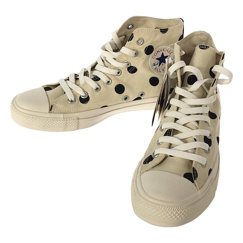 【美品】  PLAY COMME des GARCONS / プレイコムデギャルソン | × CONVERSE ALL STAR HI ポルカドット スニーカー | 26 | アイボリー/ブラック/レッド | メンズ
