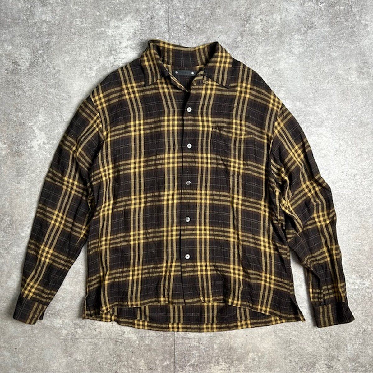 マインデニム長袖チェックシャツ MINEDENIM マインデニム チェックシャツ 23AW 長袖 TOPS 日本製