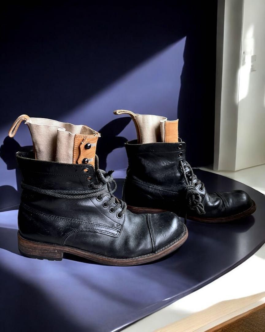 S/S08 Number Nine BIRDS-era Double Layered Lace-Up Boots - メルカリ