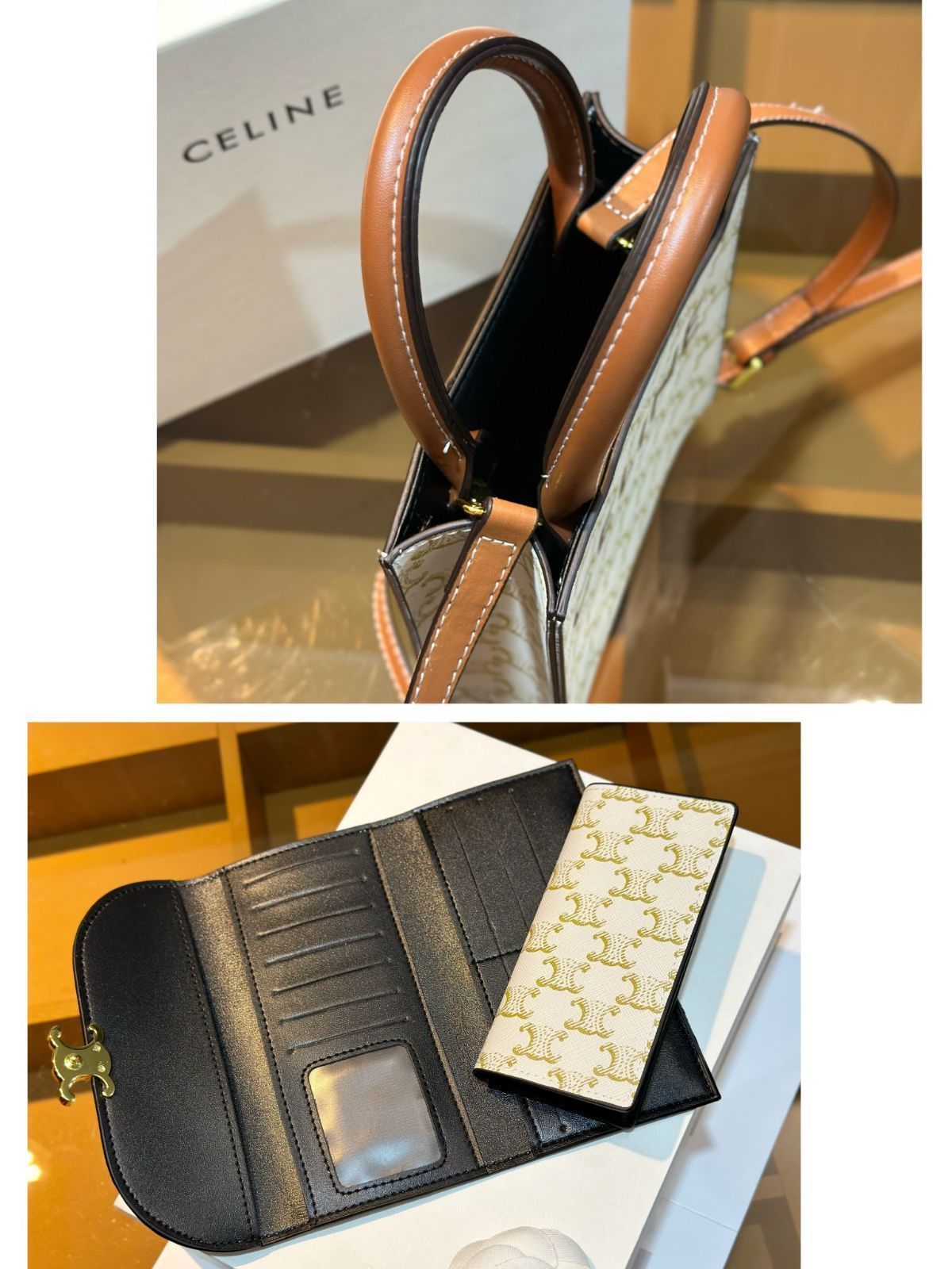 【スマートでコンパクト☆】CELINE ハンドバック 美品 Celine セリーヌ ショルダーバッグ ハンドバッグ 財布 3点