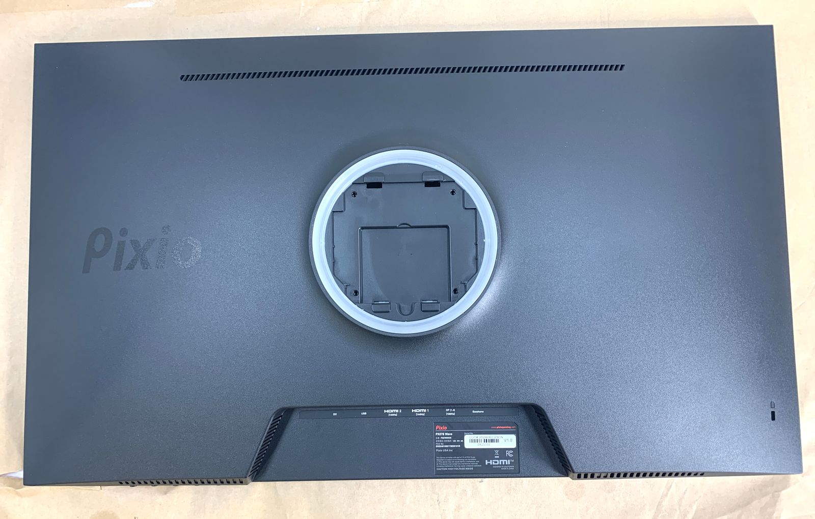 Pixio PX278 ディスプレイ本体 ジャンク ジャンク品】 Pixio PX278 WAVE Black ゲーミングモニター 27