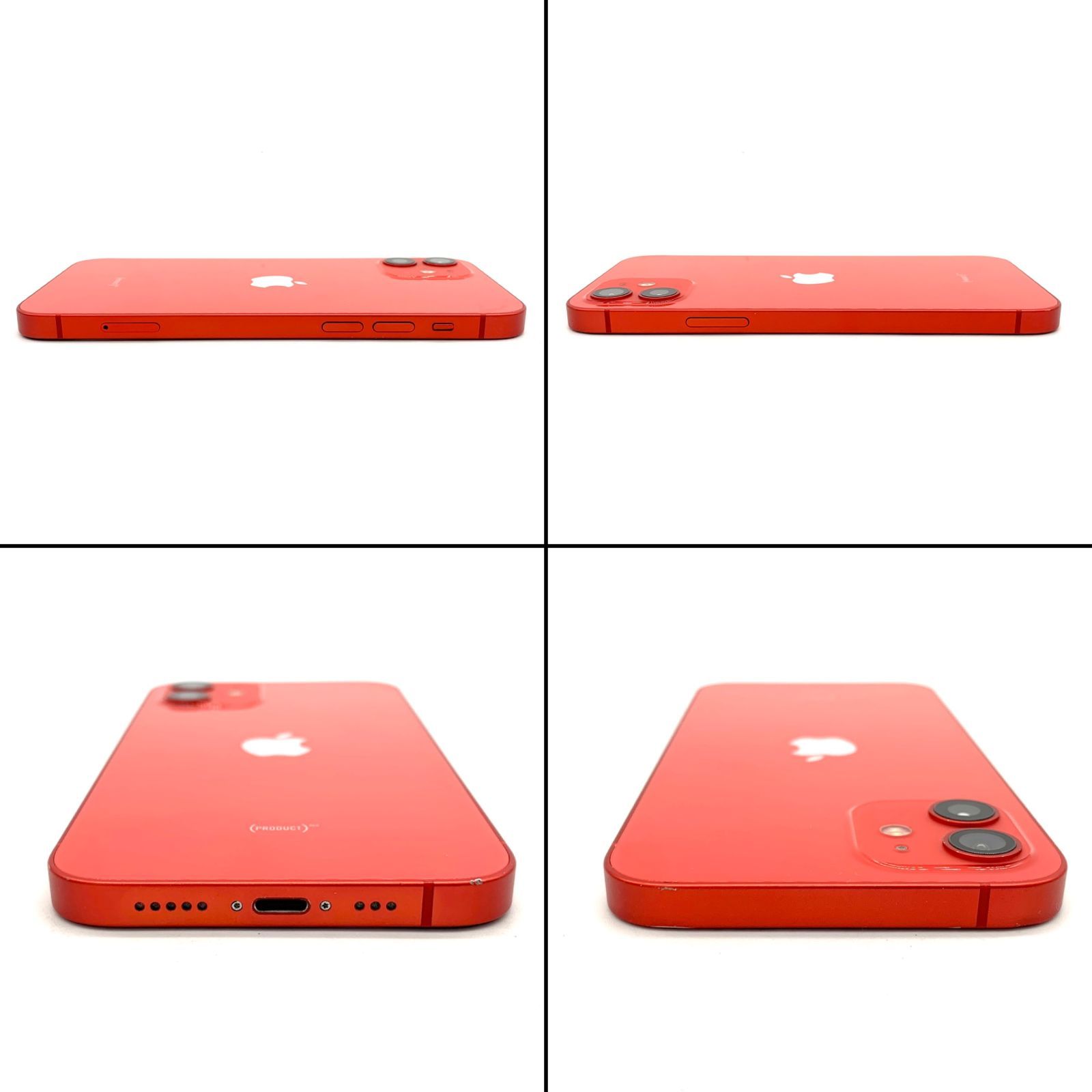 ▽【ジャンク品】海外版SIMフリー iPhone12 128GB レッド MGJD3VN/A 