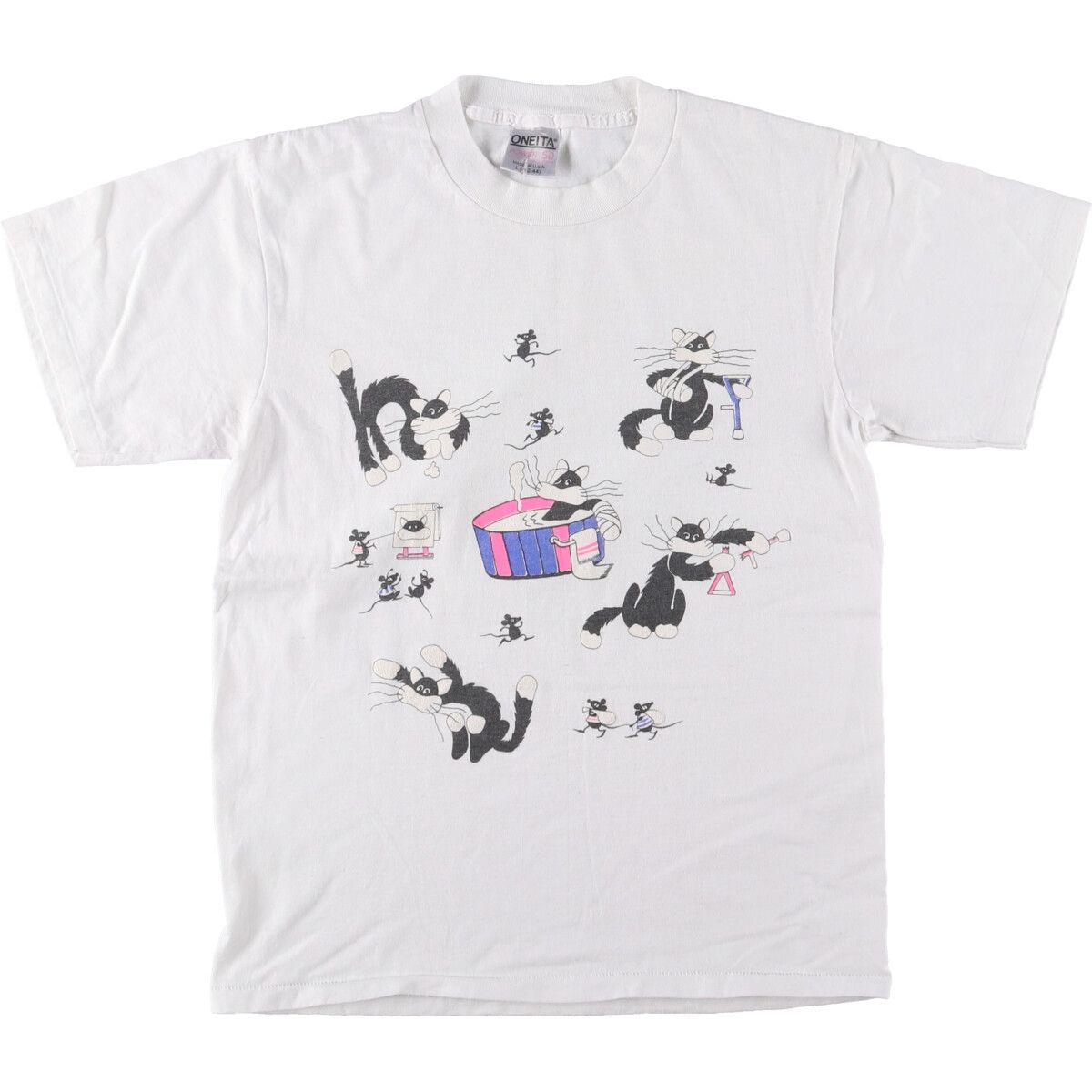 古着 90年代 オニータ ONEITA POWER 50 アニマルTシャツ メンズL相当 ヴィンテージ|eaa548855