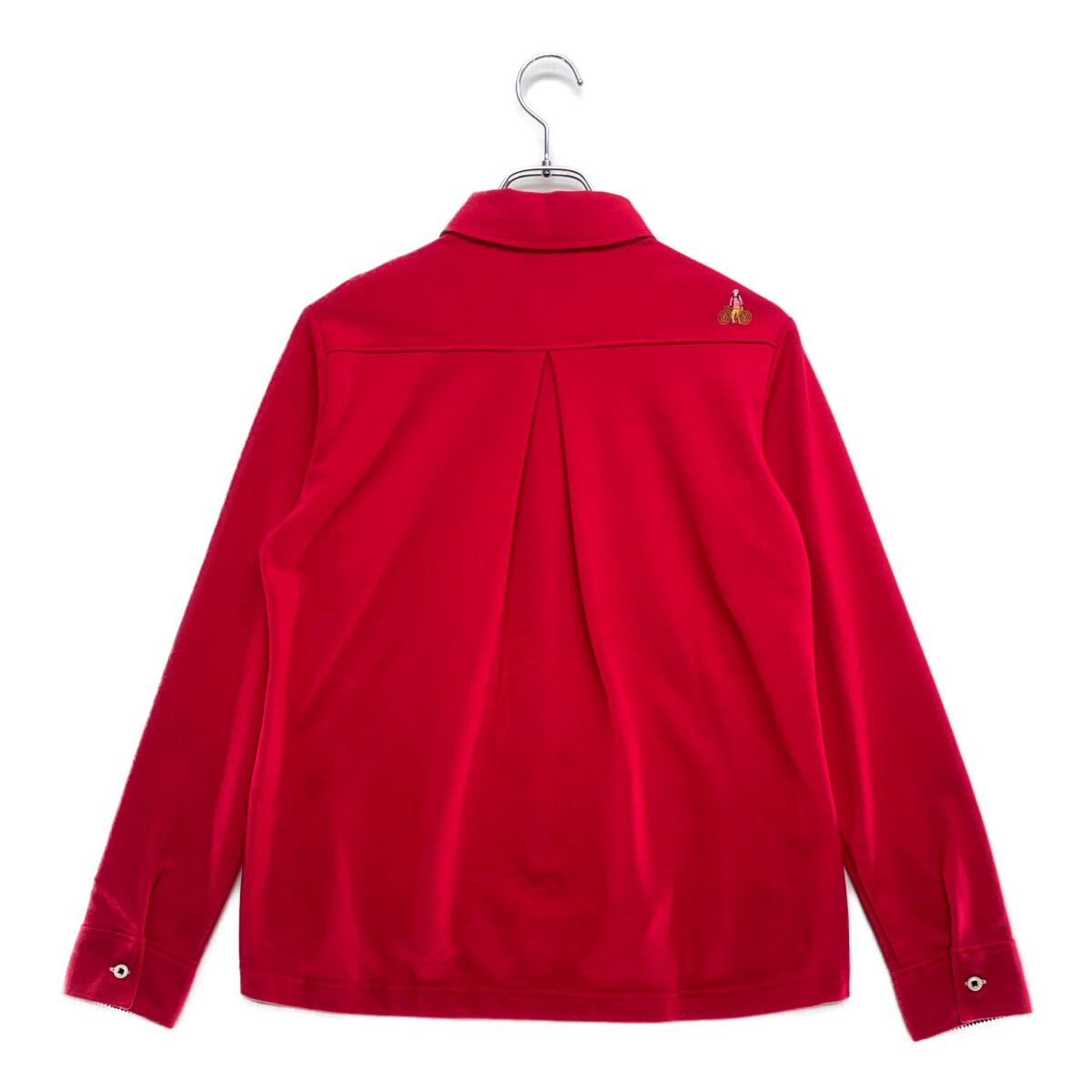 Munsingwear - coco 未使用品 マンシングウェア Munsing wear レディース 長袖ポロシャツ L 濃ピンク 赤系 刺しゅう 未使用品 レディース マンシングウェア Munsing wear 長袖