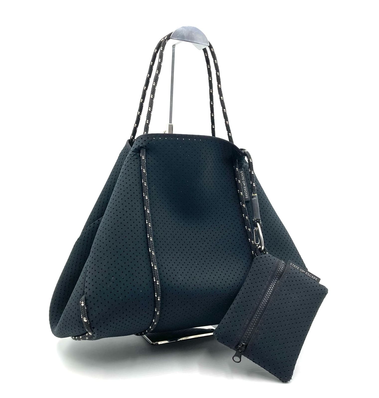 s*a様 【極美品】STATE OF ESCAPE ステイトオブエスケープ　トー 極美品☆ステイトオブエスケープ トートバッグ ブラック ステイトオブ