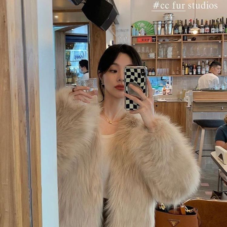 フェイクファー 厚手 レディース ショート丈 ファーコート ふわふわ