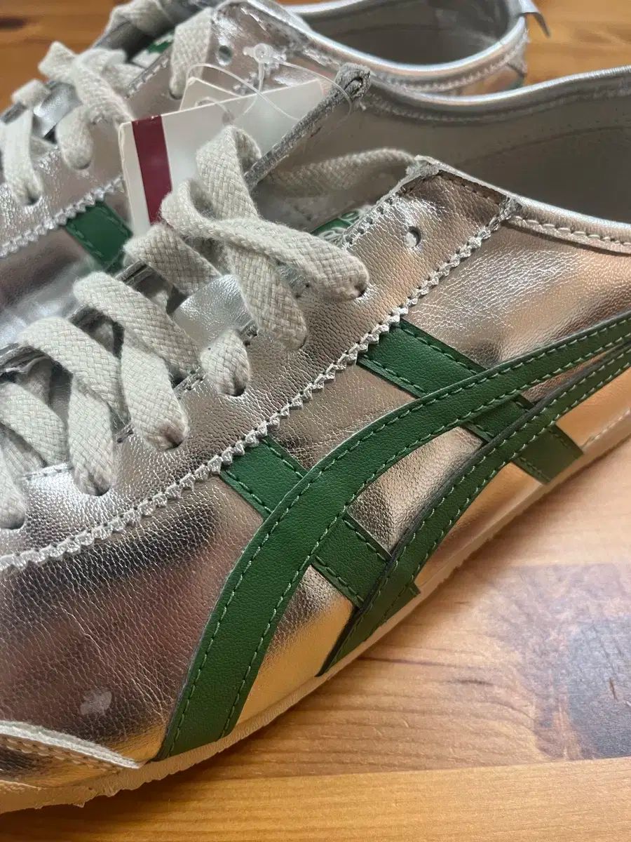 275 メキシコ 66 シルバー/グリーン オニツカタイガー ローファー