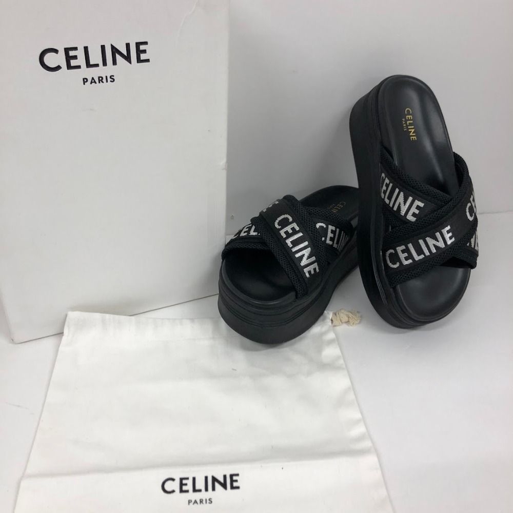 08w8318 セリーヌ CELINE ブロックスライド / メッシュ