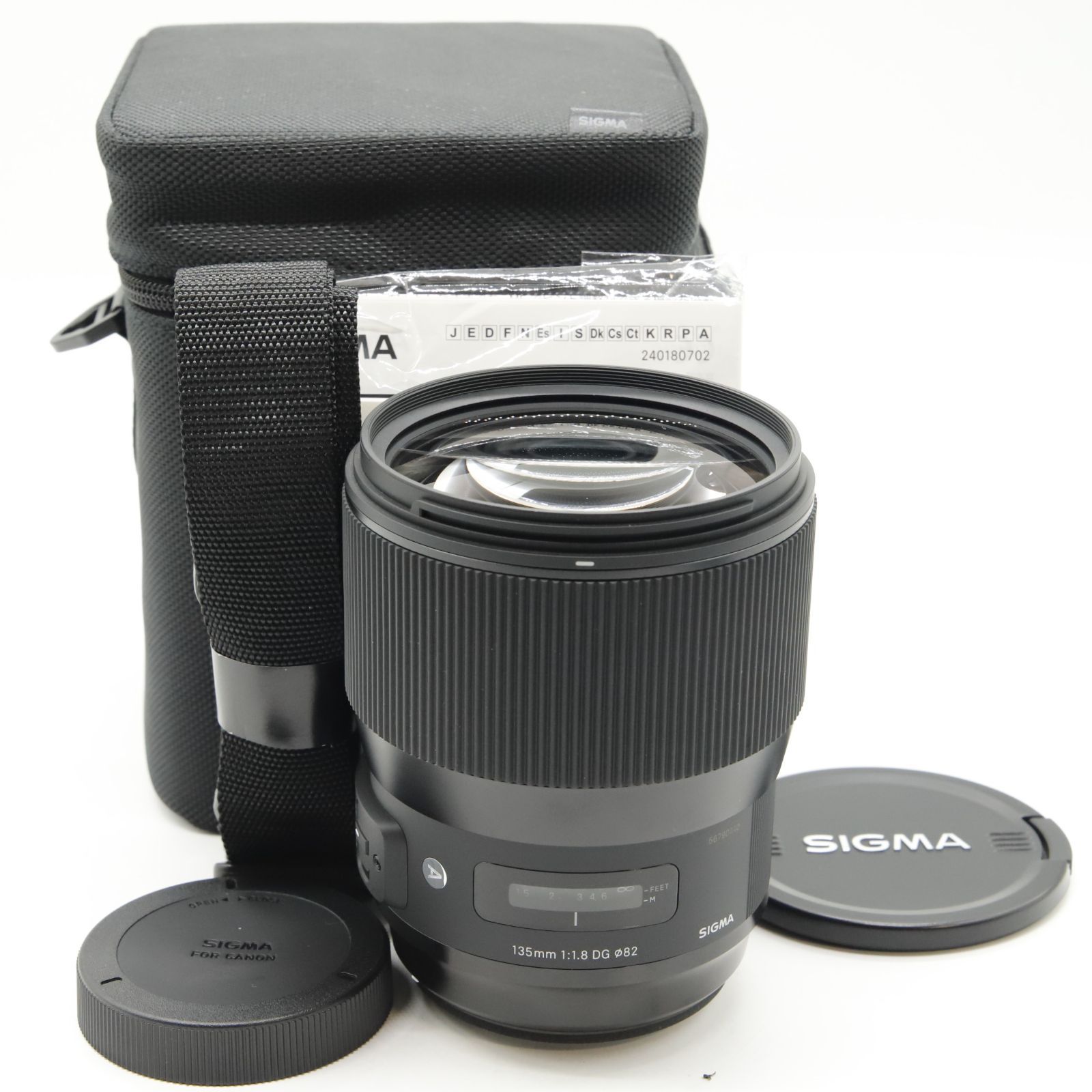 SIGMA シグマ Sigma SIGMA シグマ Canon EFマウント レンズ 135mm F1.8 DG HSM 単焦点 望遠 フルサイズ Art 一眼レフ