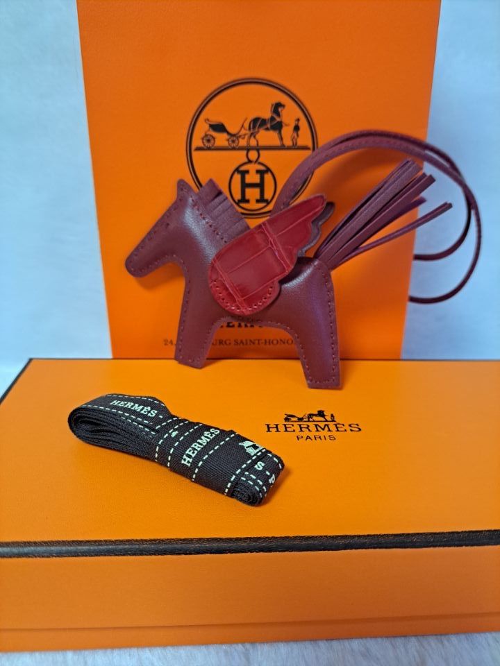 HERMES エルメス チャーム ポニー ペガサス 美品