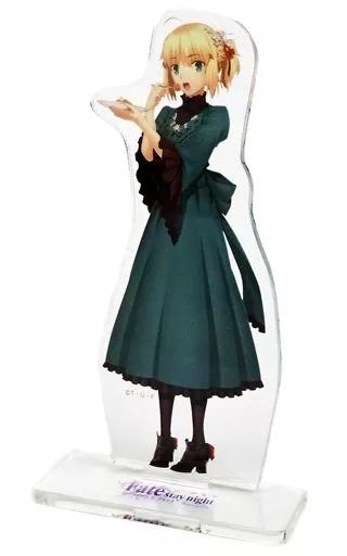 Fate × 三越 版画「セイバー」複製原画 未開封アクリルスタンド 付き 
