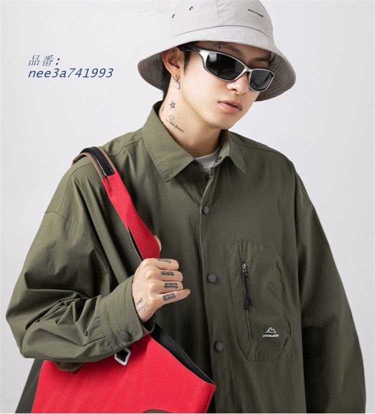 送料無料 シャツ メンズ 大きいサイズ 長袖シャツ カジュアルシャツ ワークシャツ 秋物 長袖 秋服 ボタンダウン 大きいサイズ 開襟シャツ 無地 カーゴシャツ 