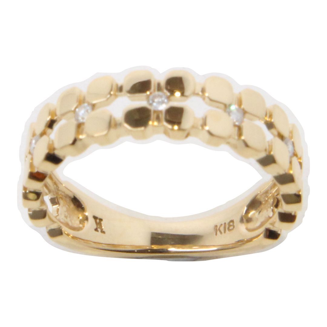 ゴールドリング 指輪 K18刻印あり 3.4g 約10.5号 レディース