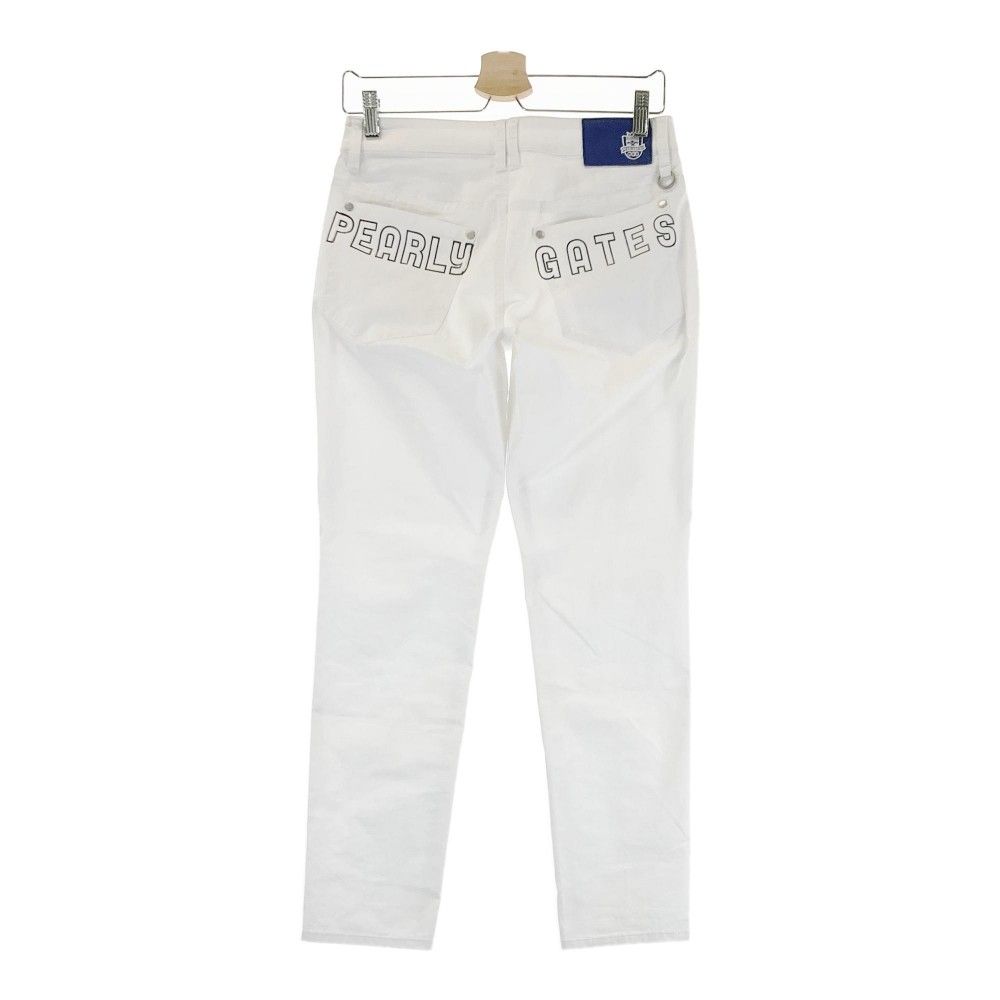 新品】パーリーゲイツ パーリーゲイツ ブランドページ ホワイトパンツ 30th