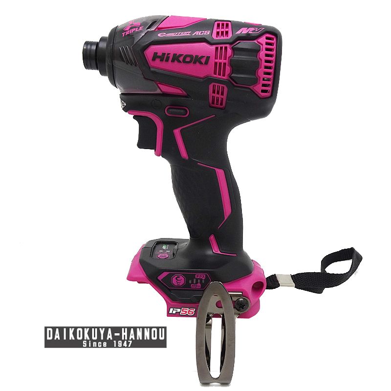 ハイコーキ 穴あけ ネジ締め マルチボルト コードレスインパクトドライバ WH36DA NN 本体のみ 色 パワフルレッド-ブラック