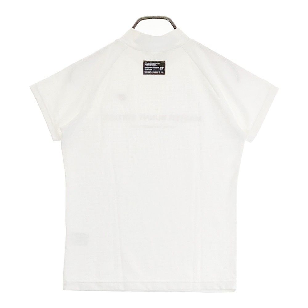 サイズ：1 MASTER BUNNY EDITION マスターバニーエディション 2023年モデル ハイネック 半袖Tシャツ  ホワイト系 [240101306856] ゴルフウェア レディース ストスト サイズ：1 MASTER BUNNY EDITION マスターバニーエディション