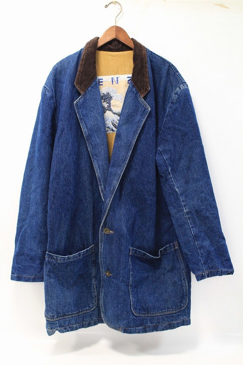 KENZO JEANS ケンゾージーンズ デニム カバーオール ジャケット 北斎