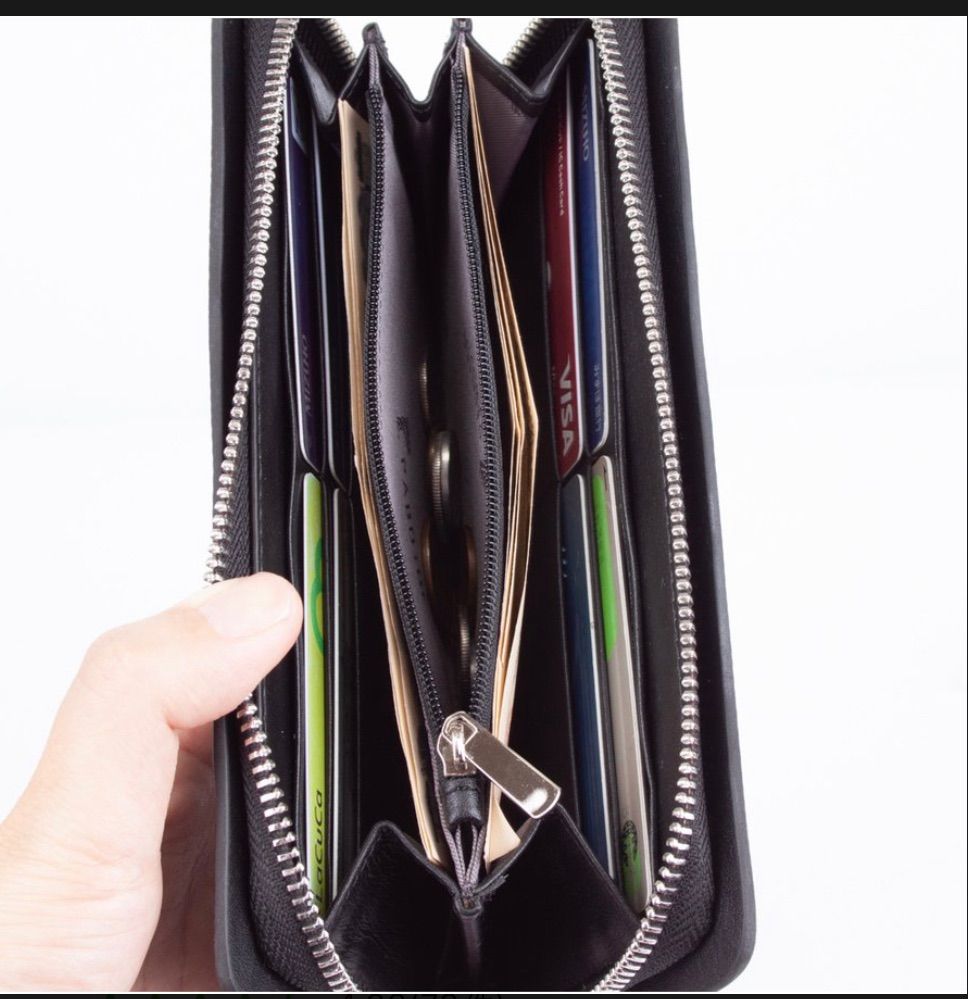 最安 ❤️新品 未使用❤️レディース 長財布 ブラック スキミング防止