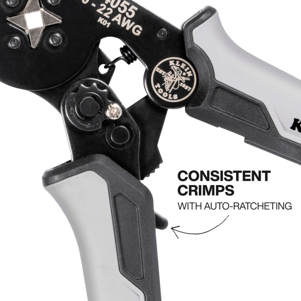 Klein Tools 34055 フェルール圧着工具 角型クリンパープライヤー 10