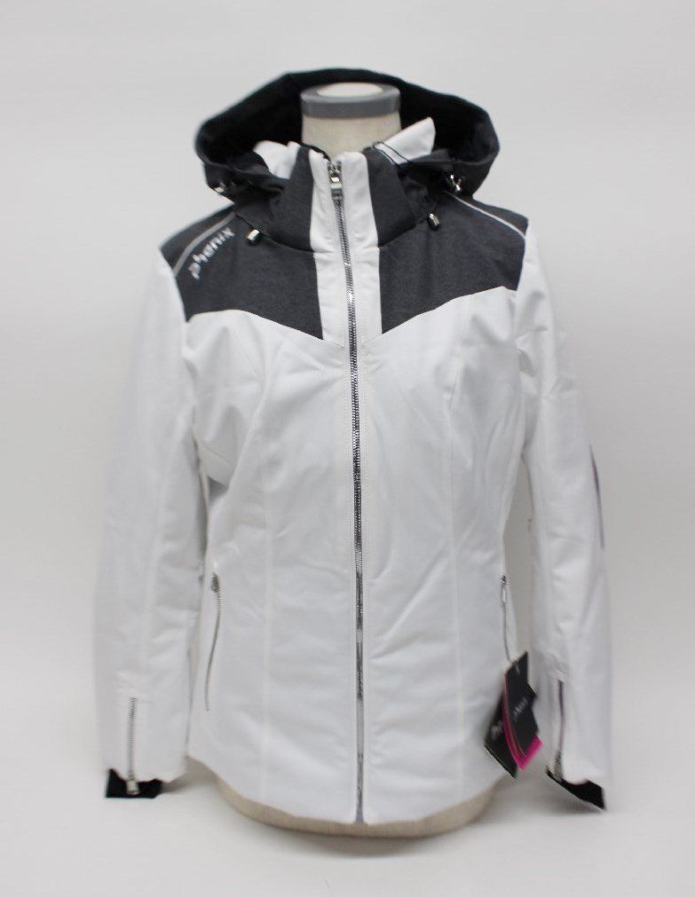 phenix - ワケあり フェニックス レディース スキージャケット&amp;パンツ セットアップ M ホワイト×ブルー PS882OT64 R2412-180 ワケあり フェニックス レディース スキージャケット&パンツ