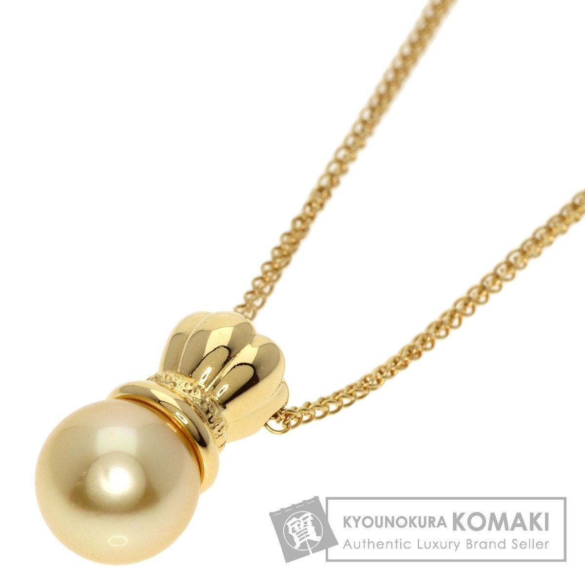 TASAKI タサキ 南洋ゴールデンパール 真珠 ネックレス K18YG