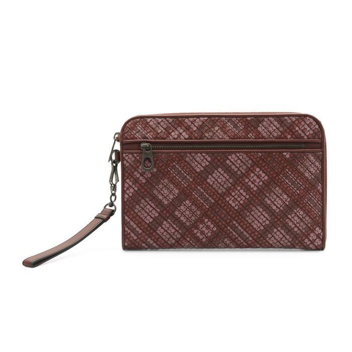 ボッテガヴェネタ BOTTEGA VENETA クラッチバッグ 493190 VBNT2 8328 ボルドー リストレット付き ハンドバッグ  ドキュメントケース セカンドバッグ お財布バッグ メンズ レディース ユニセックス 【新品・未使用・正規品】売れ筋 - メルカリ