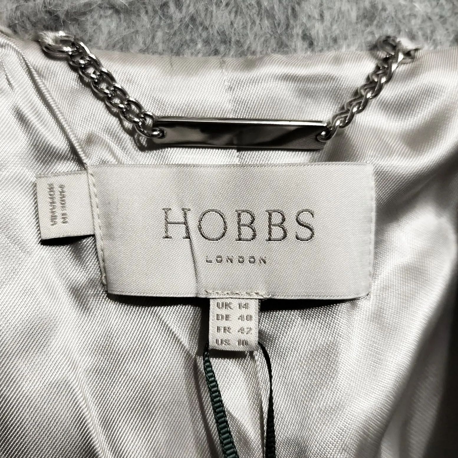 【高級モヘア アルパカ混】HOBBS LONDON 超ロング トレンチコート