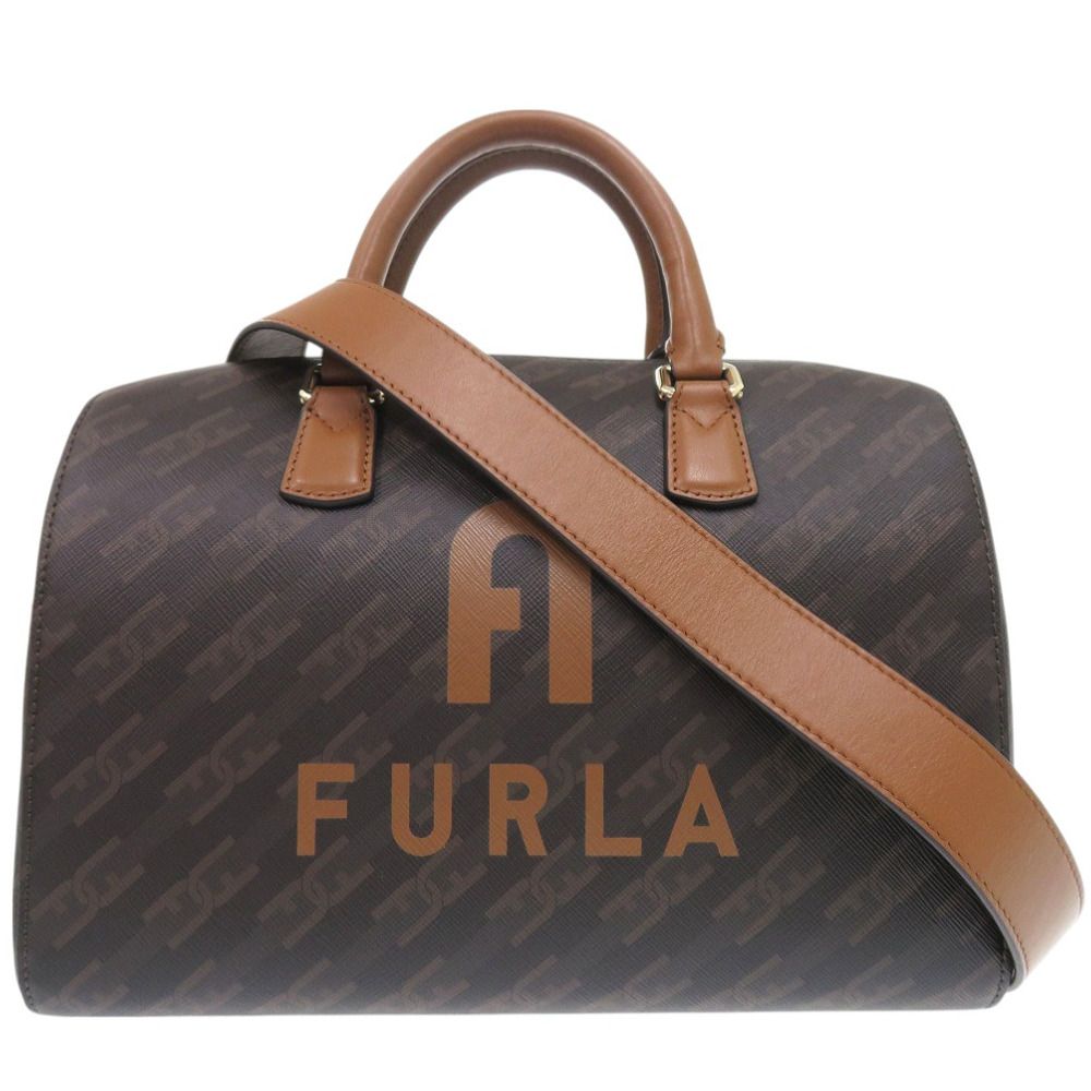 【未使用級】FURLA ナイロン 2way ボストンバッグ 未使用級】FURLA ナイロン 2way ボストンバッグ